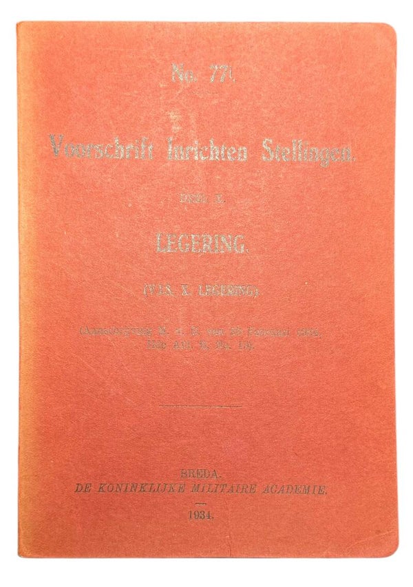 Dutch Manual 'Inrichting stellingen' No.77i