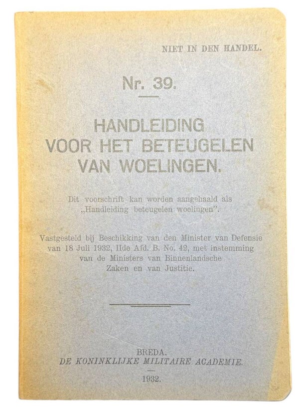 Dutch Manual for the certification of employments No. 39