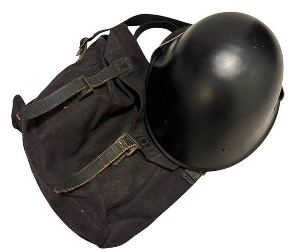 Dutch steel helmet in bag