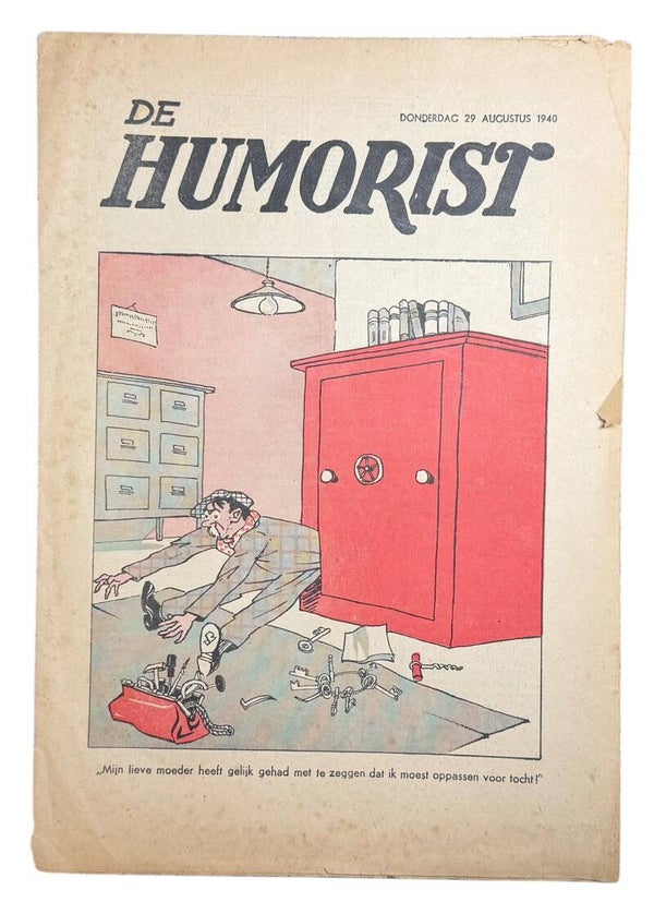 Original Dutch mobilization newspaper 'De Humorist' 1940