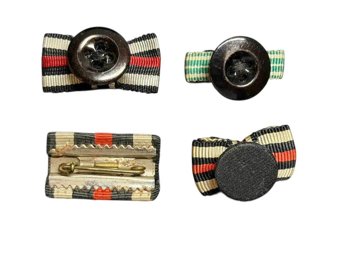 Set of 4 military ribbon bars with crossed swords | Jvl-militaria