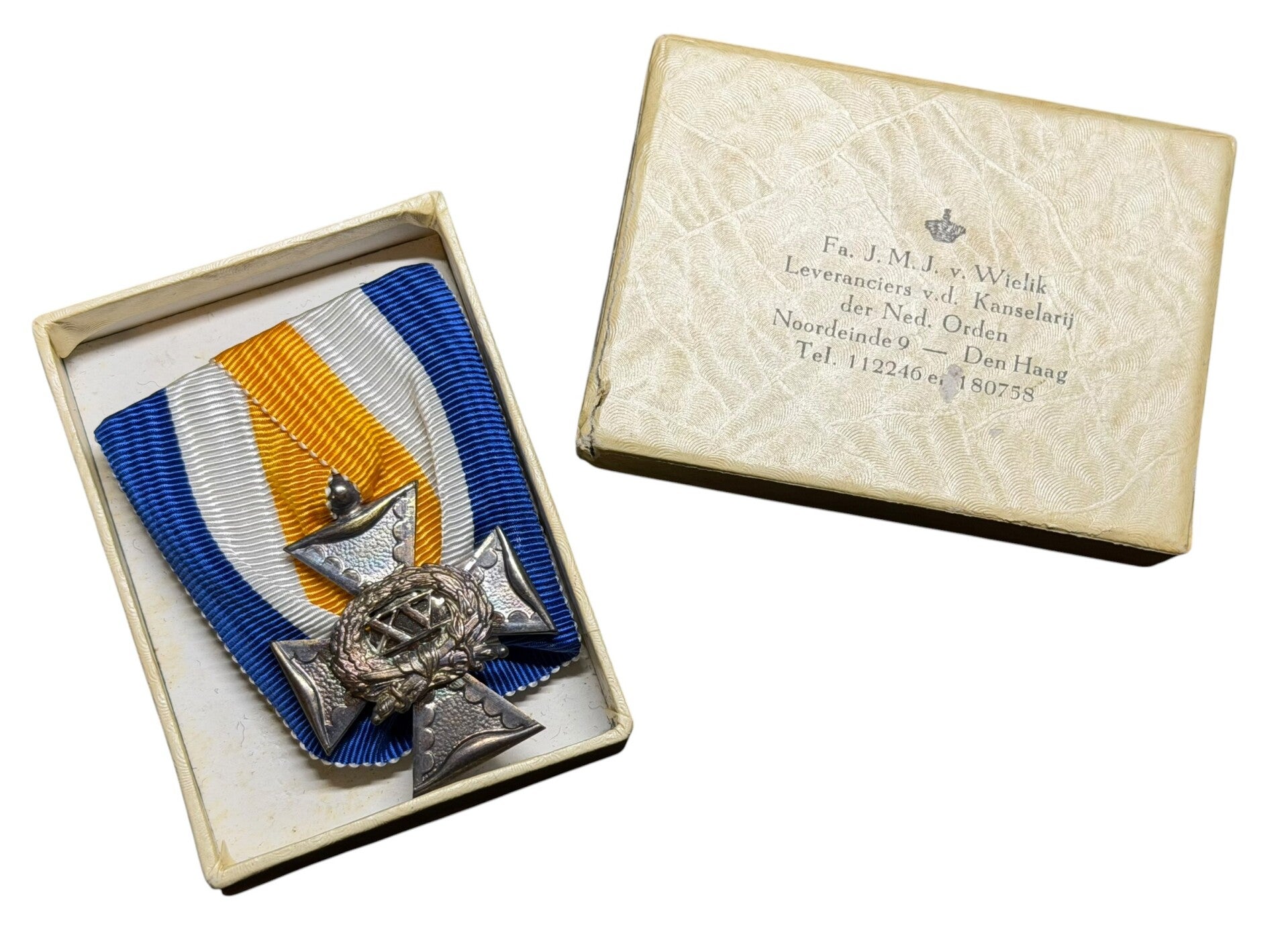 Dutch medal 25 years faithful service in box