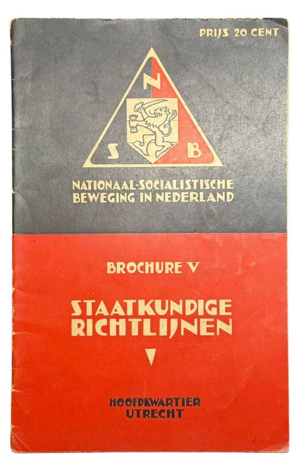 Dutch NSB “Staatkundige Richtlijnen” booklet