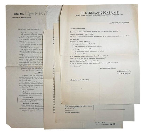 Dutch Union document set from Amersfoort