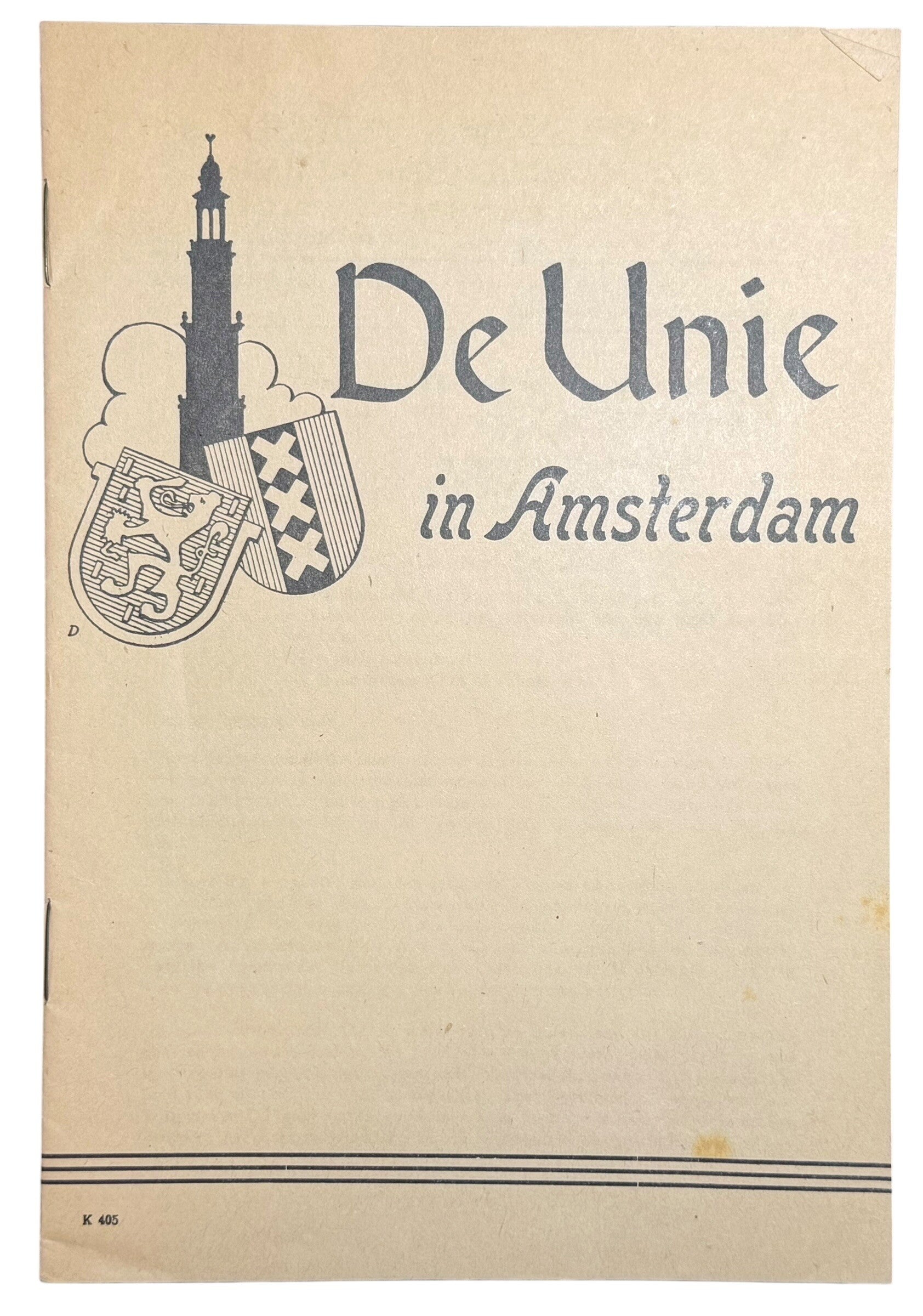 Dutch booklet 'The Union in Amsterdam'