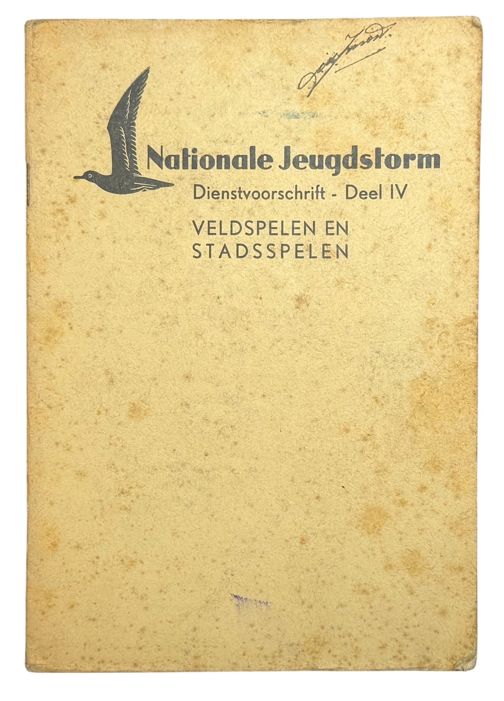 Dutch Nationale Jeugdstorm 'Veldspelen en stadsspelen' booklet