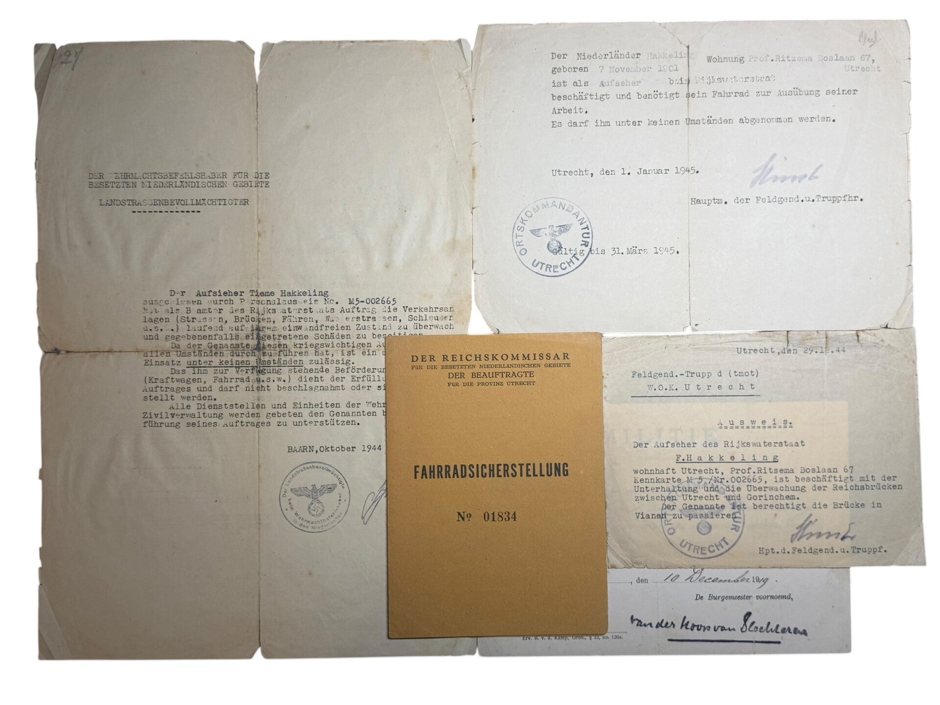 Dutch document set from Maartensdijk