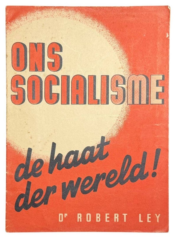 Belgian booklet 'Ons Socialisme, de haat der wereld!' 1940