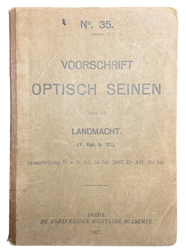 Dutch Regulation “Optisch Seinen” 1927