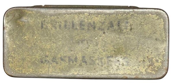 Tin 'Brillenzalf tot gasmaskers' pre 1940