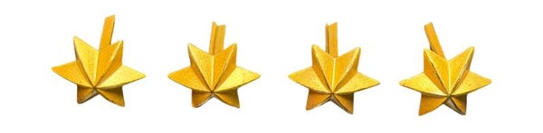 Dutch gold set of rank stars pre 1940