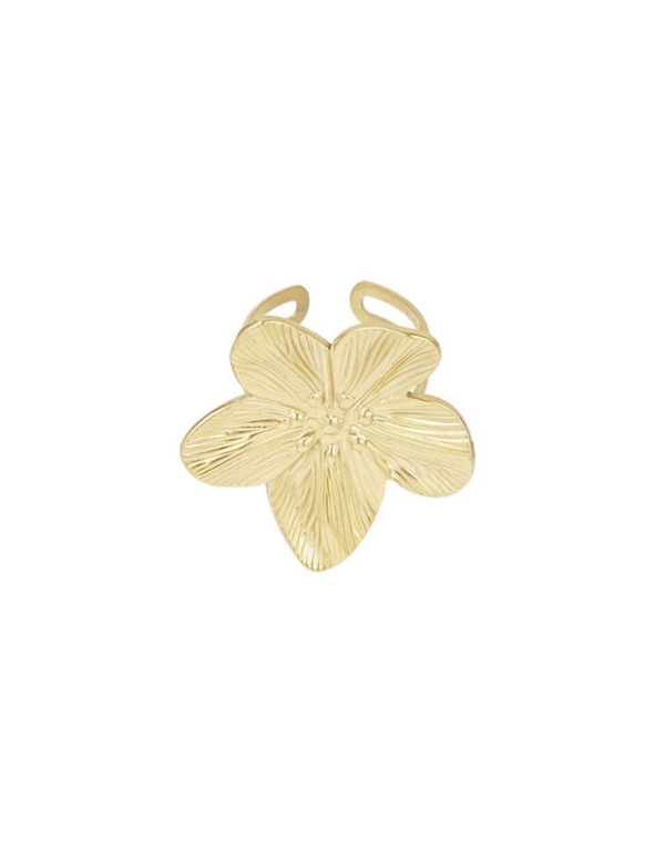 Flower ring goud