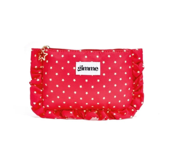 Make-up tasje gimme - rood/goud