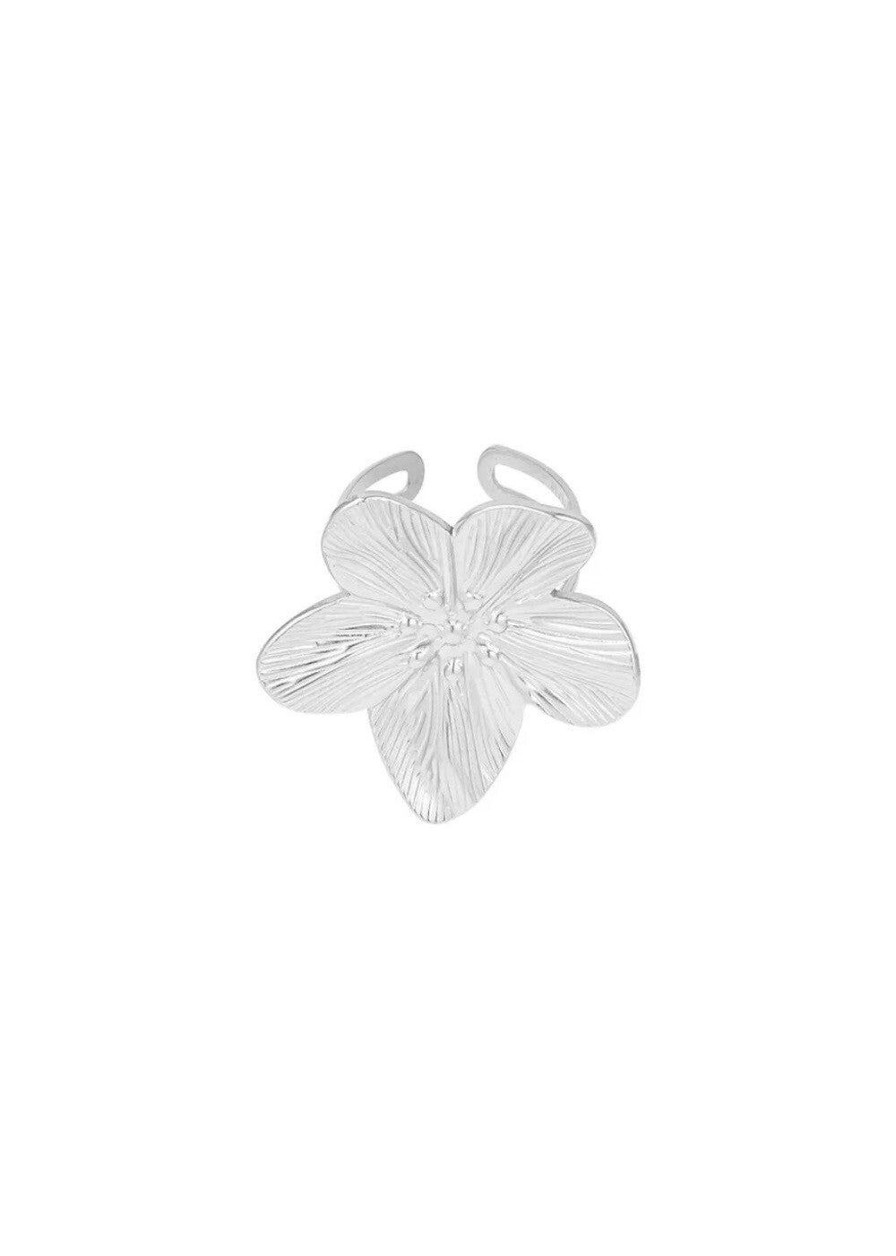 Flower ring zilver