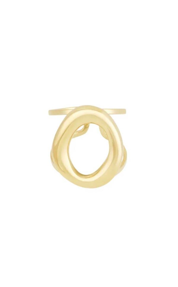 Bold circle ring goud