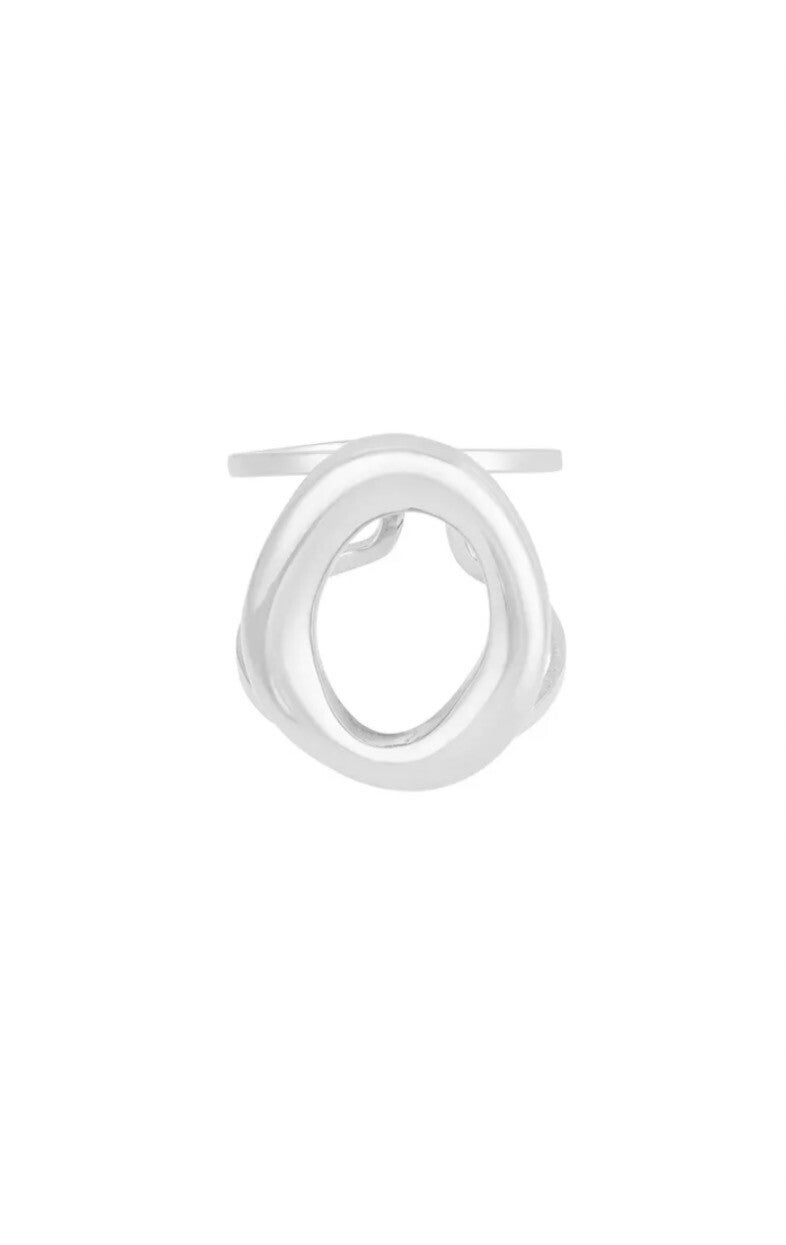 Bold circle ring zilver
