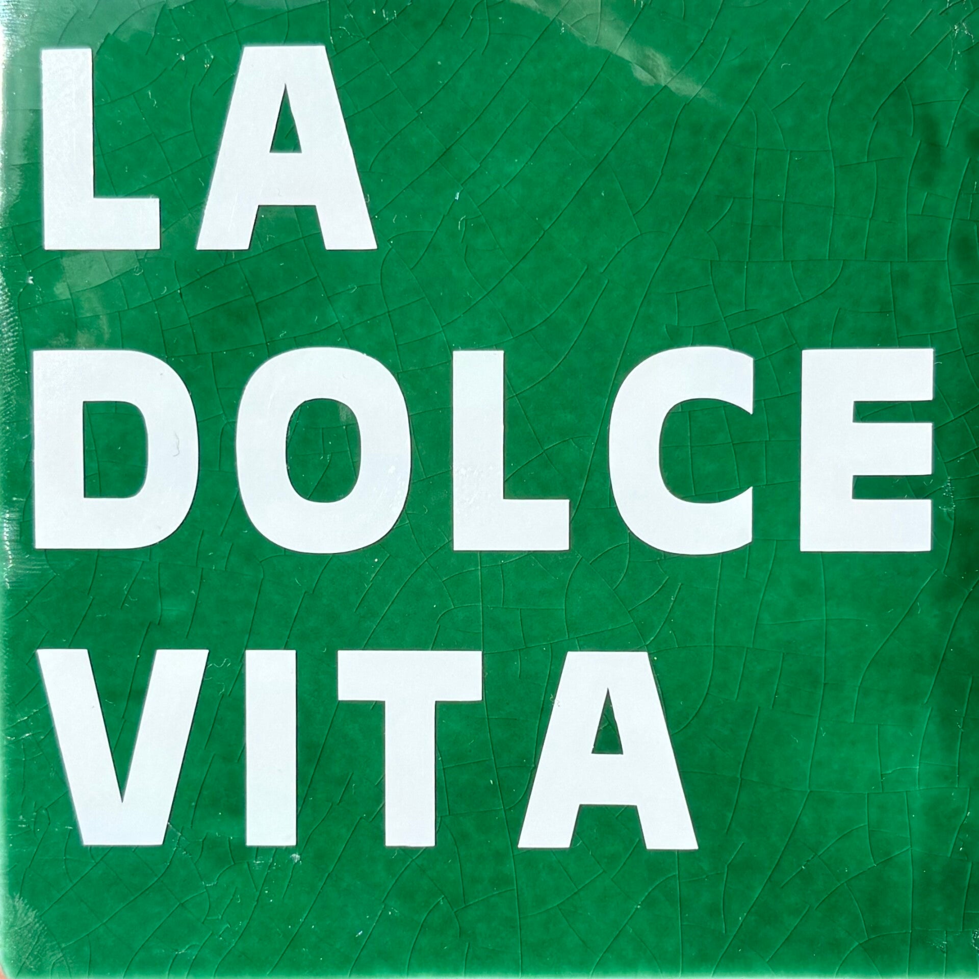 La dolce vita tegeltje groen/wit