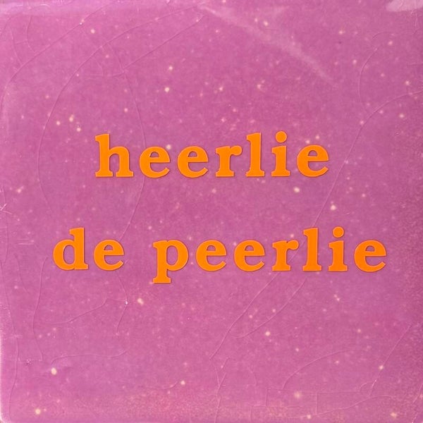 Heerlie de peerlie tegeltje paars/oranje