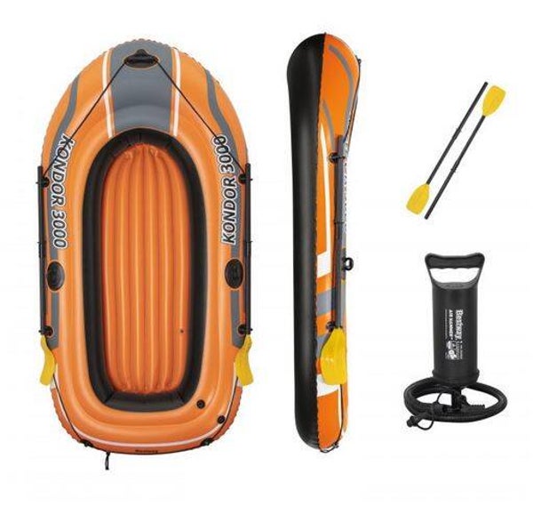 Hydro-Force™ Schlauchboot-Set für 2 Erwachsene + Kind Kondor 3000