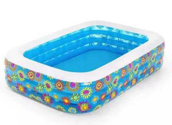 Family Pool Flunky Floral™ 229 x 152 x 56 cm, eckig