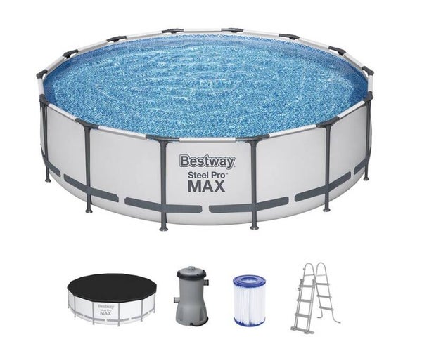 Steel Pro MAX™ Frame Pool mit Filterpumpe Ø 427 x 107 cm