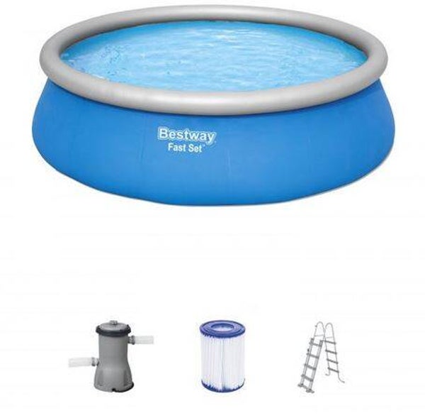 Fast Set™ Aufstellpool-Set mit Filterpumpe Ø 457 x 122 cm, blau, rund