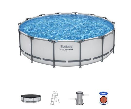 Steel Pro MAX™ Frame Pool mit Filterpumpe Ø 427 x 107 cm