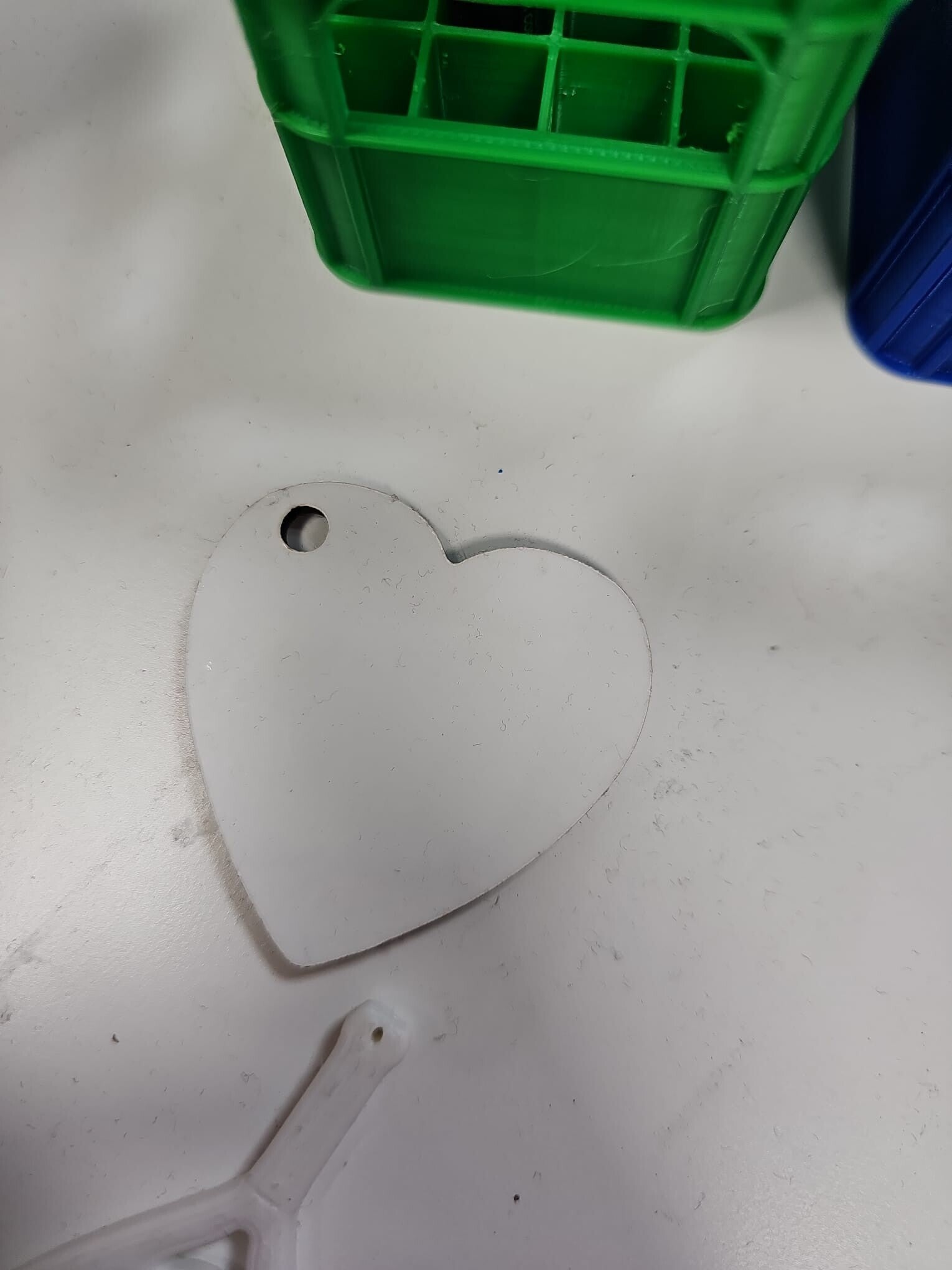 Llavero corazón personalizado por sublimación