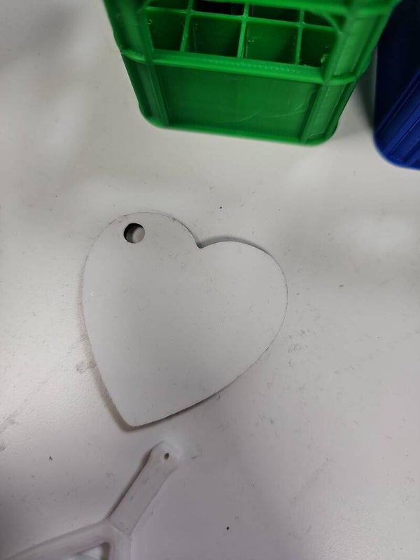 Llavero corazón personalizado por sublimación