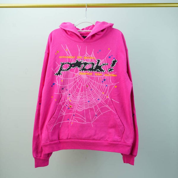 Authentic Vintage Streetwear Cotton | Pink Sp5der P*NK Hoodie