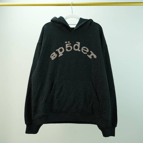 Authentic Vintage Streetwear Cotton | Sp5der VVS Rhinestones Hoodie