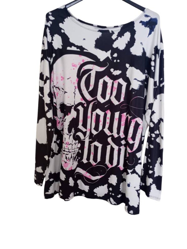 shirt print 21 skull