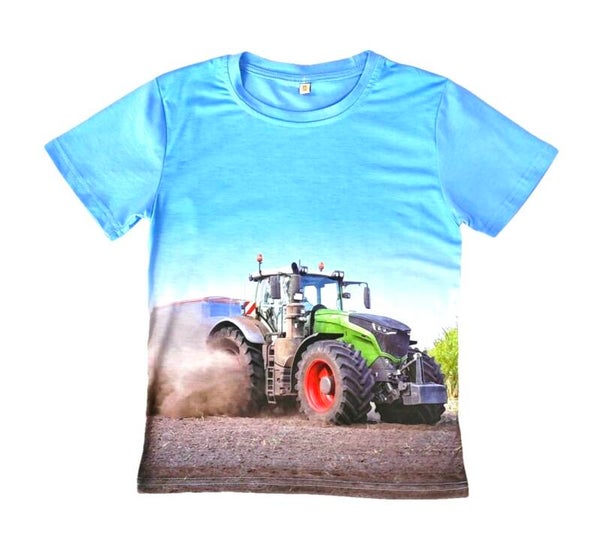 T-shirt met tractor H415