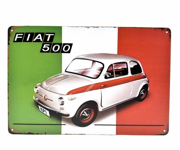 Metaalbord Fiat 500