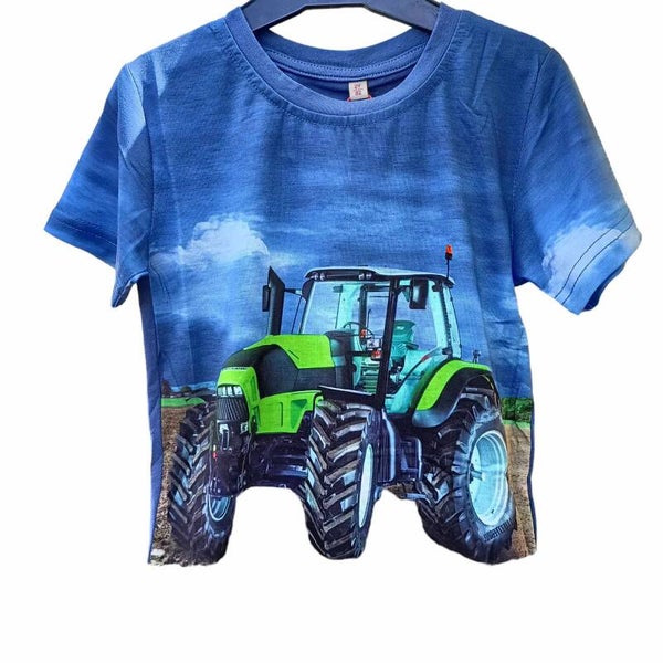 TT-shirt met groene tractor H 440