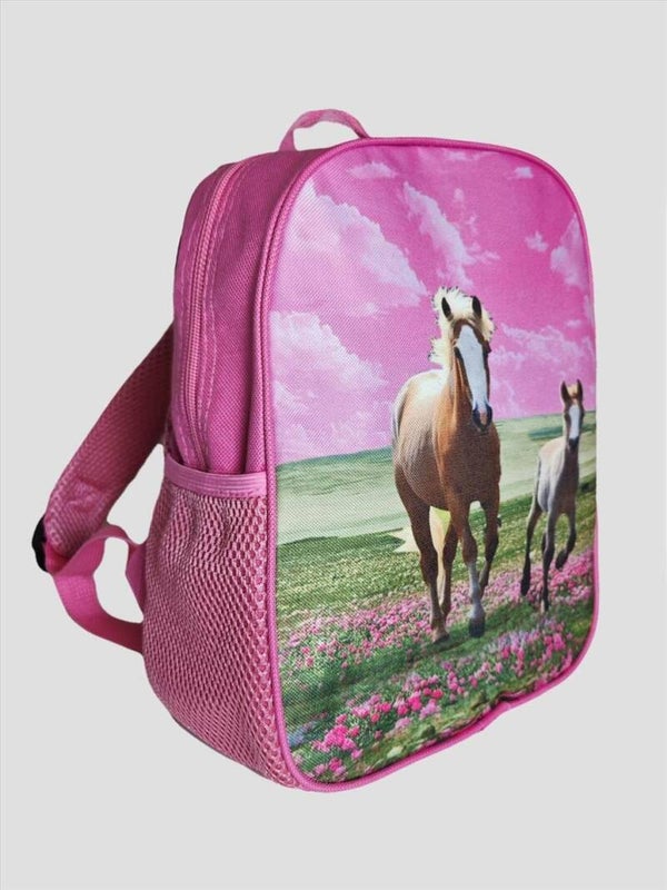 Rugzak pink met paard RS01