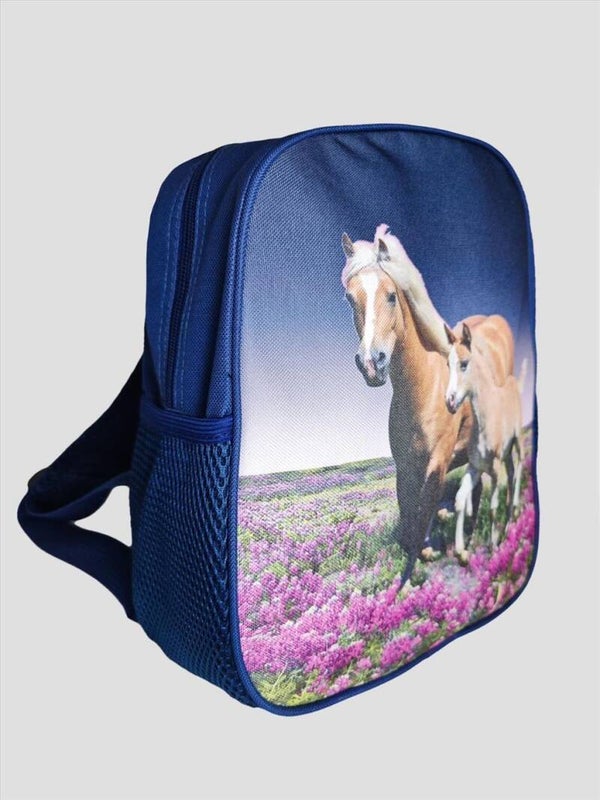 Rugzak Donkerblauw met paard RS02