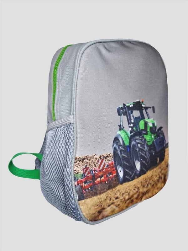 Grijs / Groen Rugzak met tractor RS06