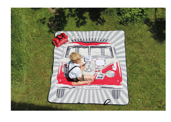 VW T1 Bulli Bus Picknickkleed (200x150cm) met draagtas