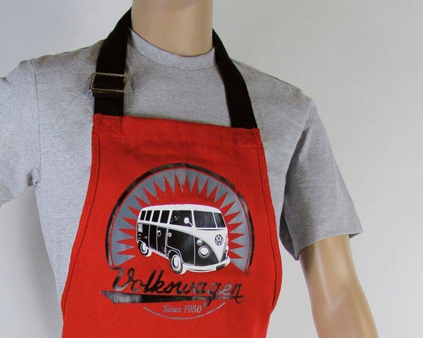 VW T1 Bulli bus kookschort Rood