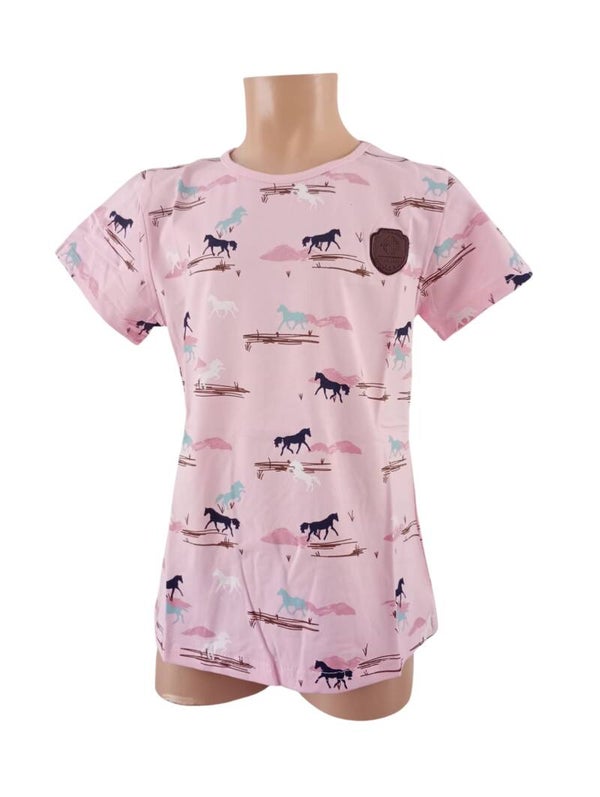 T-shirt Rose met paarden T-314