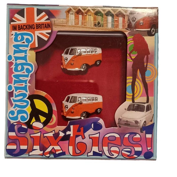 T1 manchetknopen Oranje/Wit