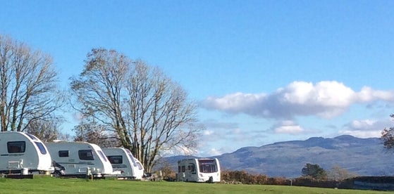 Glan Byl. Criccieth Touring caravan and camping
