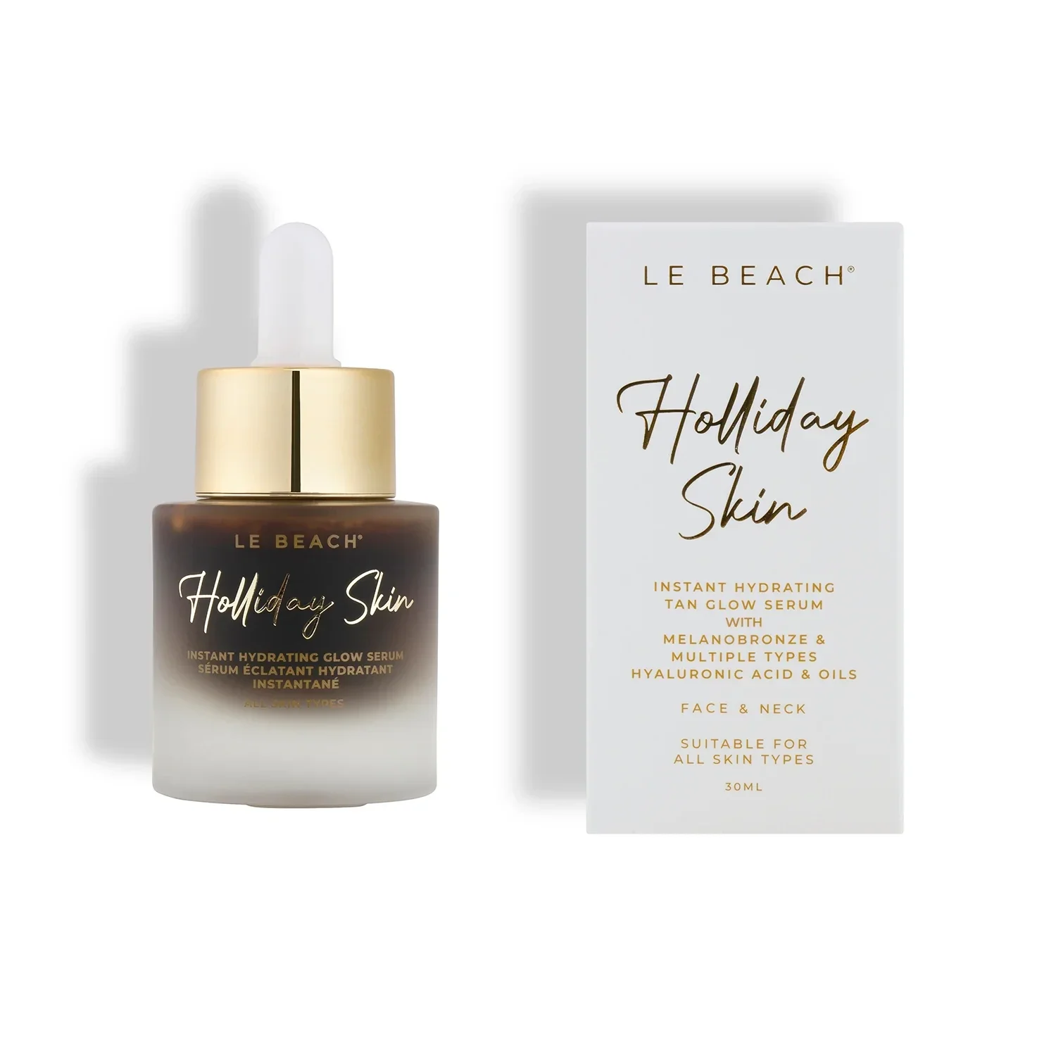 LE BEACH Holiday skin instant hydrating tan glow serum