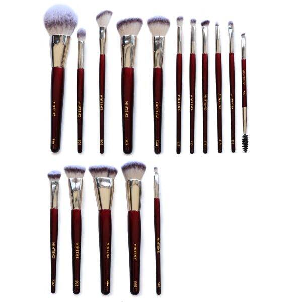 Burgundy Red Brushset - B