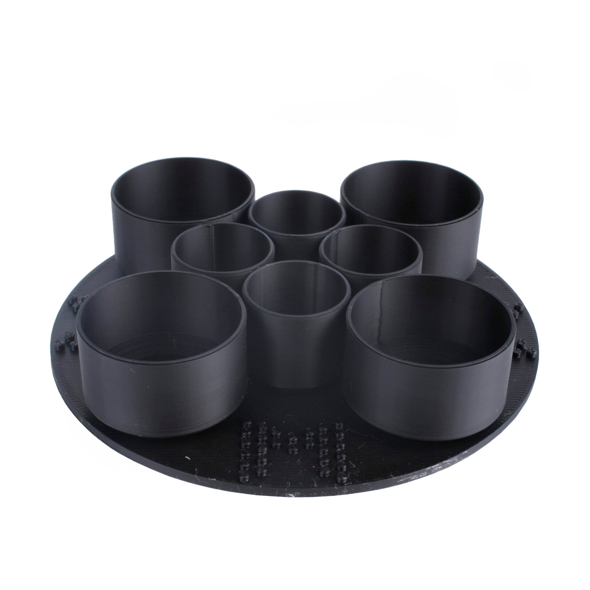 Stick- en lipgloss houder rond zwart