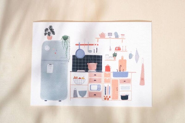 Art print 'Cozy kitchen'