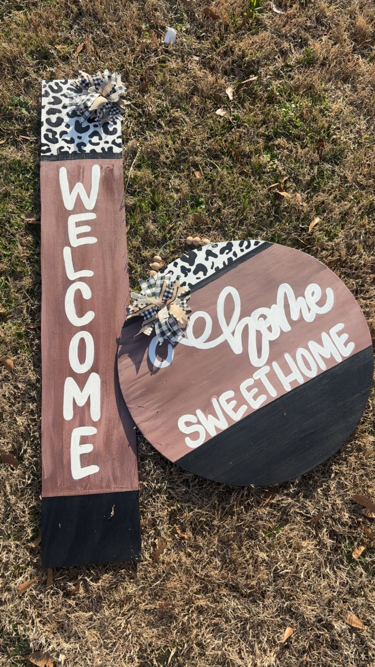 Cutesy Porch Leaners (Door Hanger NOT Included)