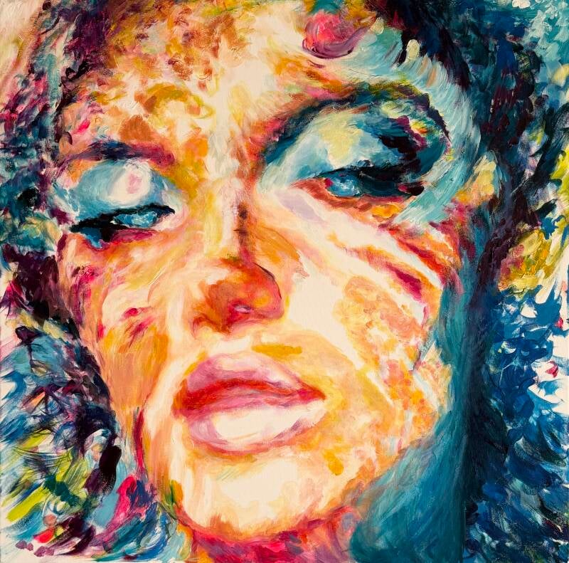 Game - acrylic on canvas 70 x 70 cm