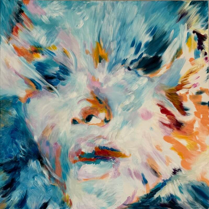 Visible Facets — Acrylic on canvas, 70 × 70 cm, 2026